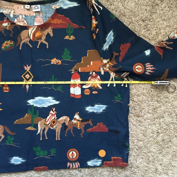 Southwest Horse Boho Top - Picture 7 of 10